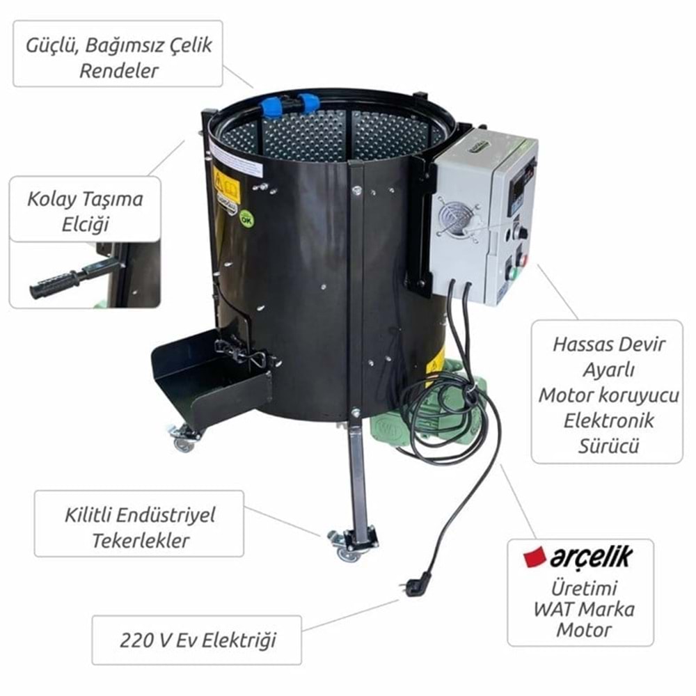 CEVİZ SOYMA MAKİNASI KADIOĞLU CKS80D DEVİR AYARLI