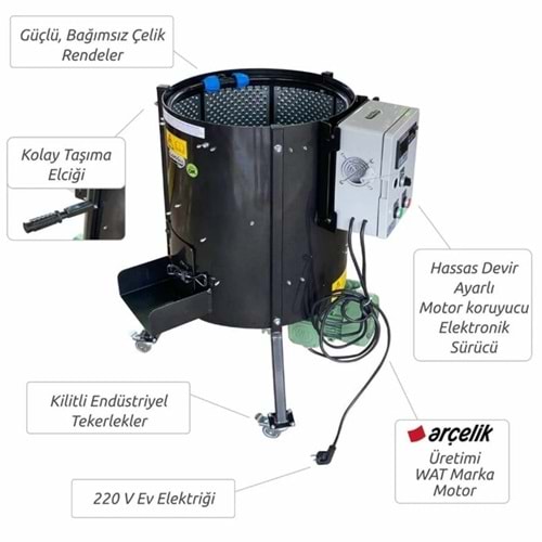 CEVİZ SOYMA MAKİNASI KADIOĞLU CKS80D DEVİR AYARLI